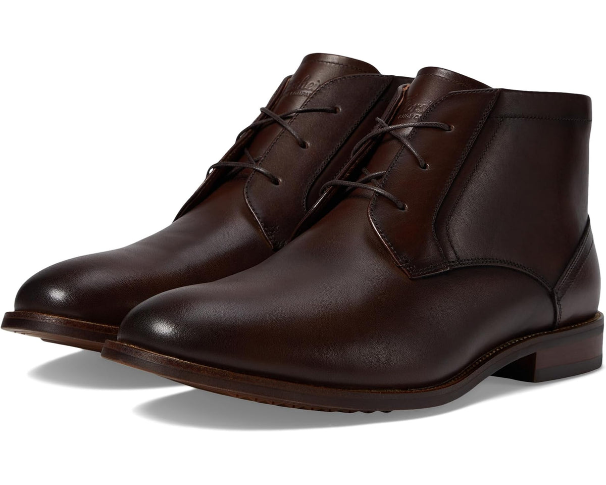 Men's Florsheim Rucci Plain Toe Chukka Boot Brown Smooth
