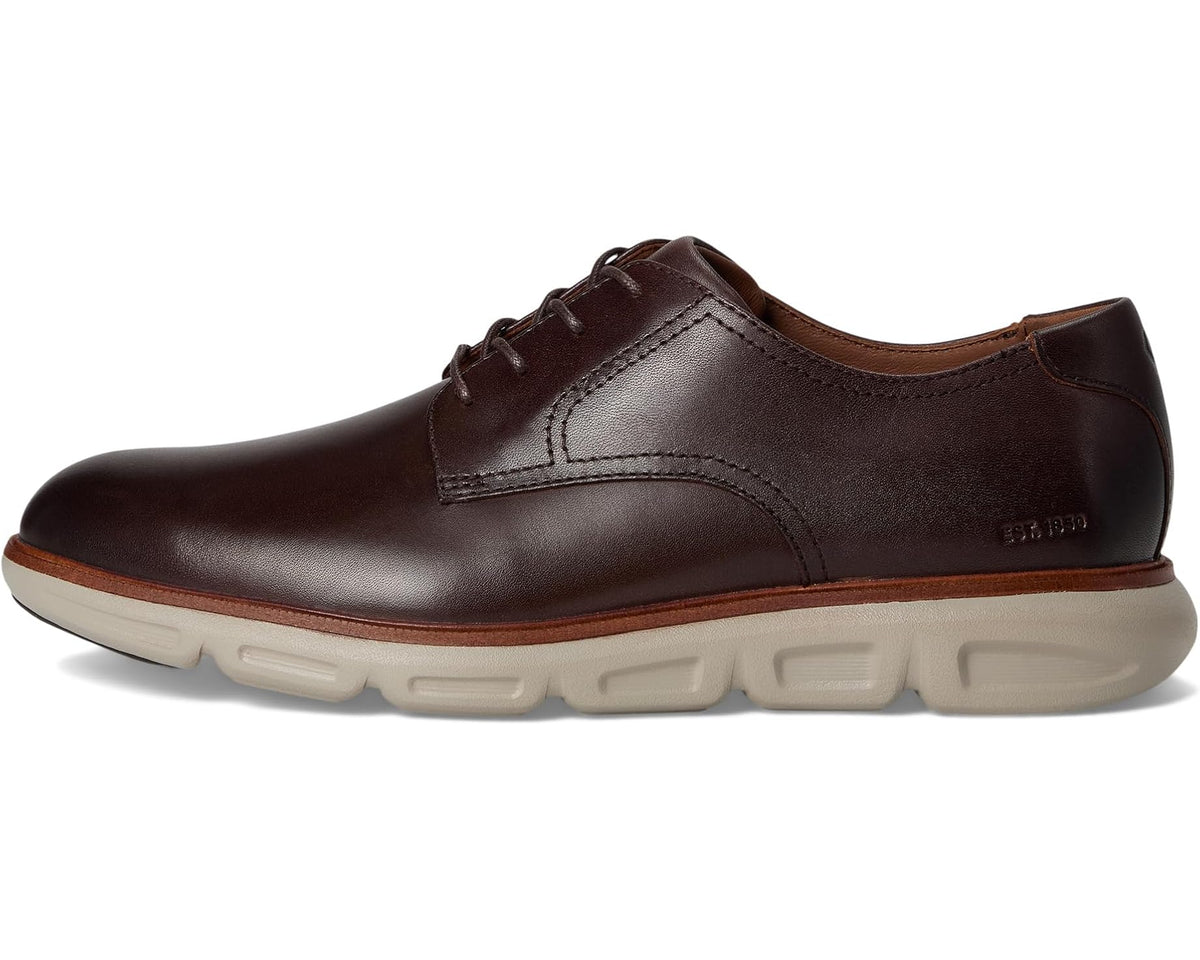 Men's Johnston & Murphy Larkin Plain Toe Mahogany Italian Calfskin