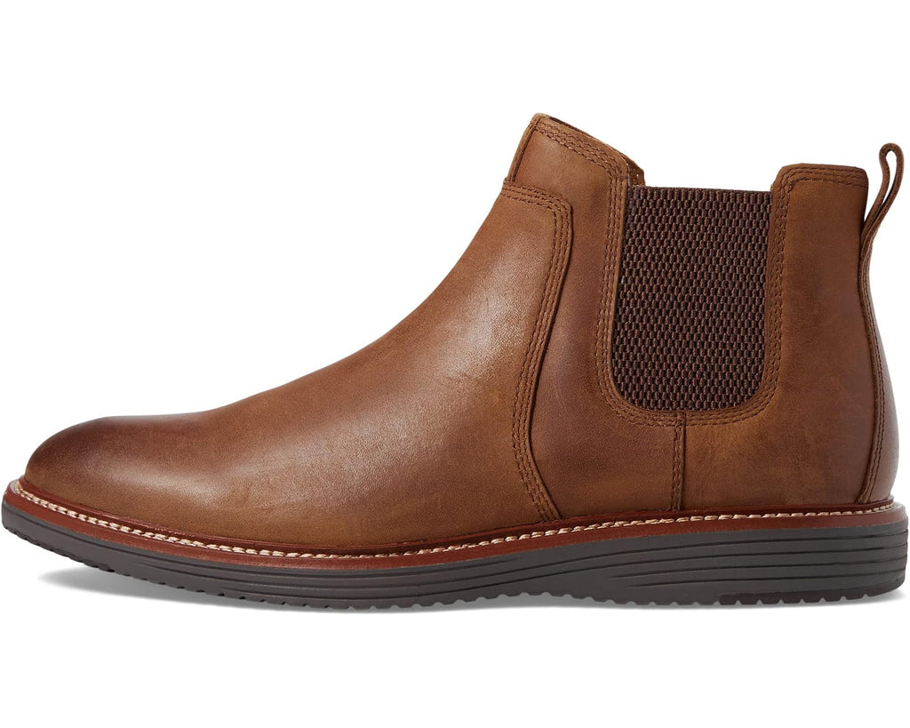 Men's Johnston & Murphy Upton Chelsea Brown Oiled Full Grain
