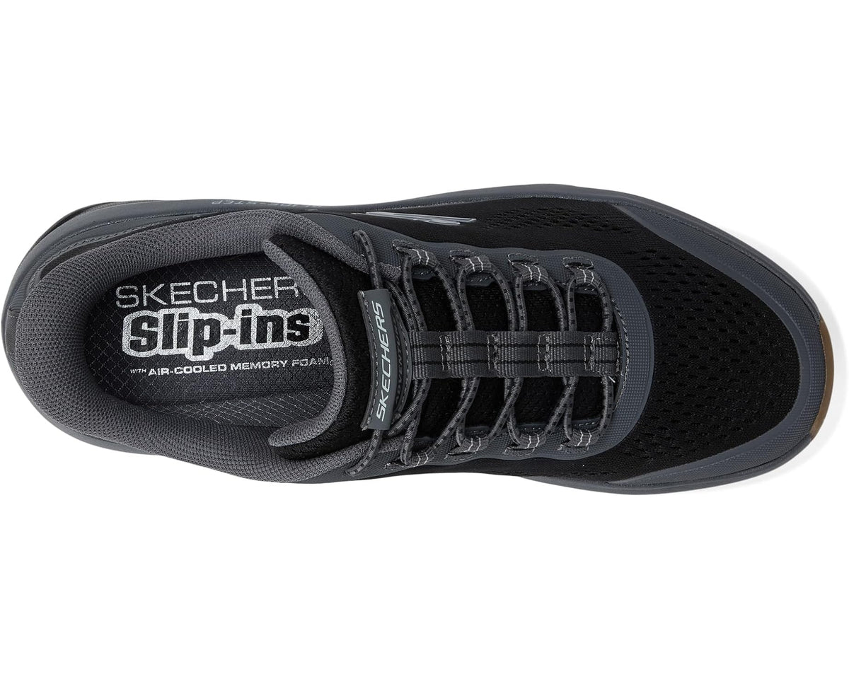Men's SKECHERS Glide-Step Sole Hands Free Slip-in Black/Charcoal