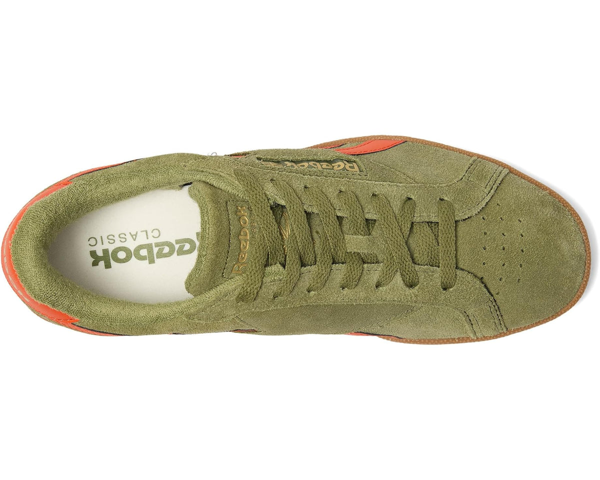 Unisex Reebok Lifestyle Club C Grounds UK Deepolive/Pumporange/Gum