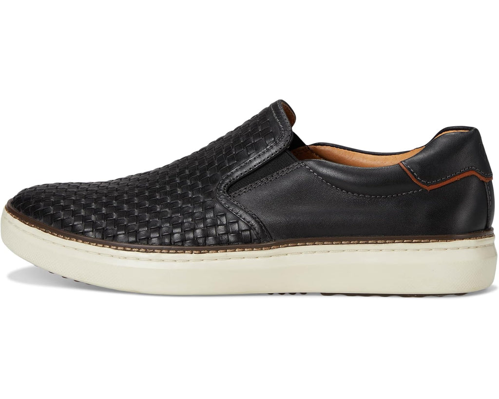 Men's Johnston & Murphy Mcguffey 2 Woven Slip-On Black Woven Full Grain