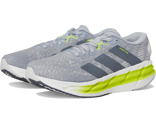 Men's adidas Adistar 4 Running Shoes Halo Silver/Onix/Solar Slime