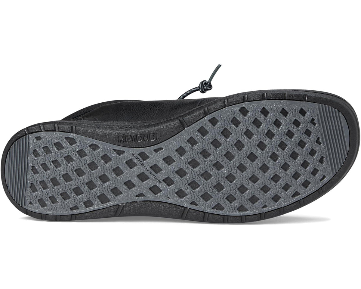 Men's Hey Dude Wally Mid GripR Classic Black/Black