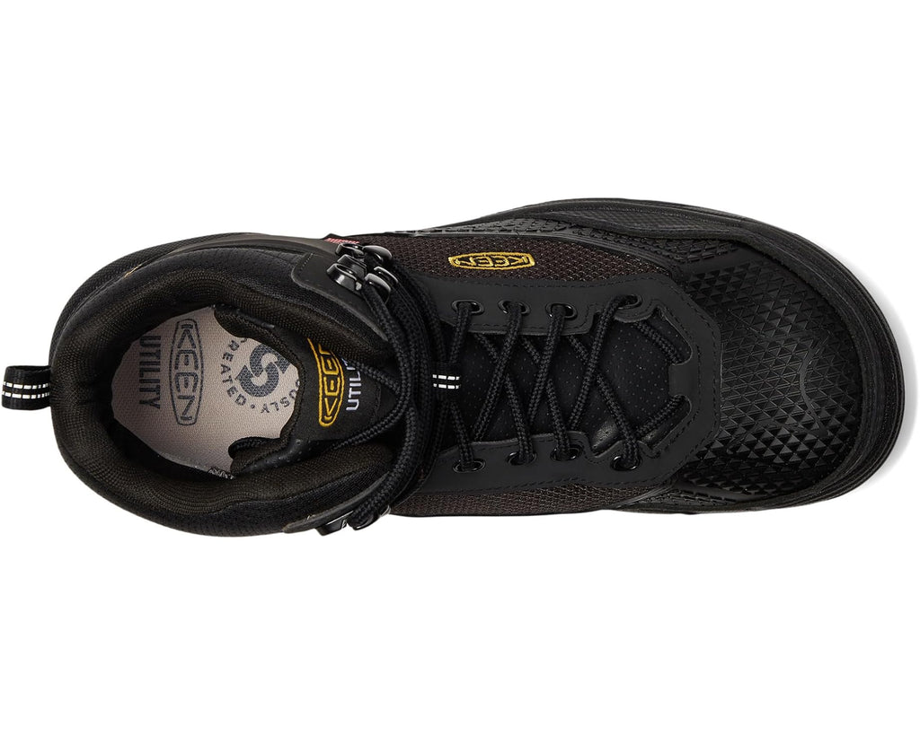 Men's KEEN Utility Stronglite 6 Waterproof Boot (Comp Toe) Black/Black