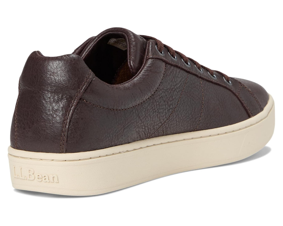 Men's L.L.Bean Eco Bay Sneaker Leather Dark Brown