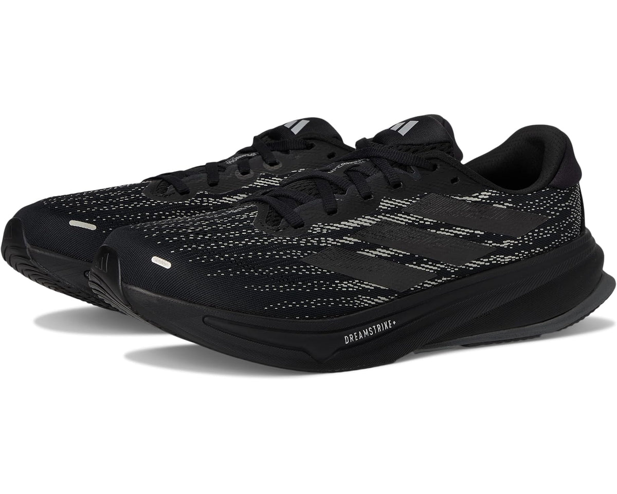 Men's adidas Supernova Rise 2 Running Shoes Black/Black/Silver Metallic