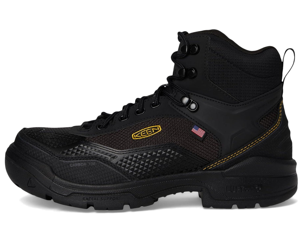 Men's KEEN Utility Stronglite 6 Waterproof Boot (Comp Toe) Black/Black