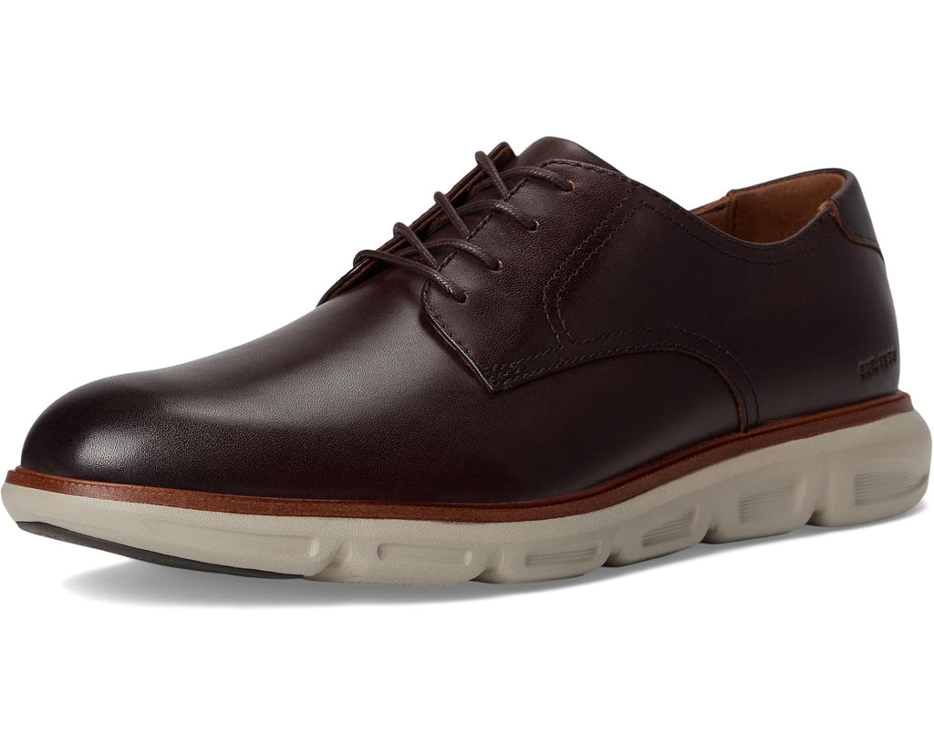 Men's Johnston & Murphy Larkin Plain Toe Mahogany Italian Calfskin
