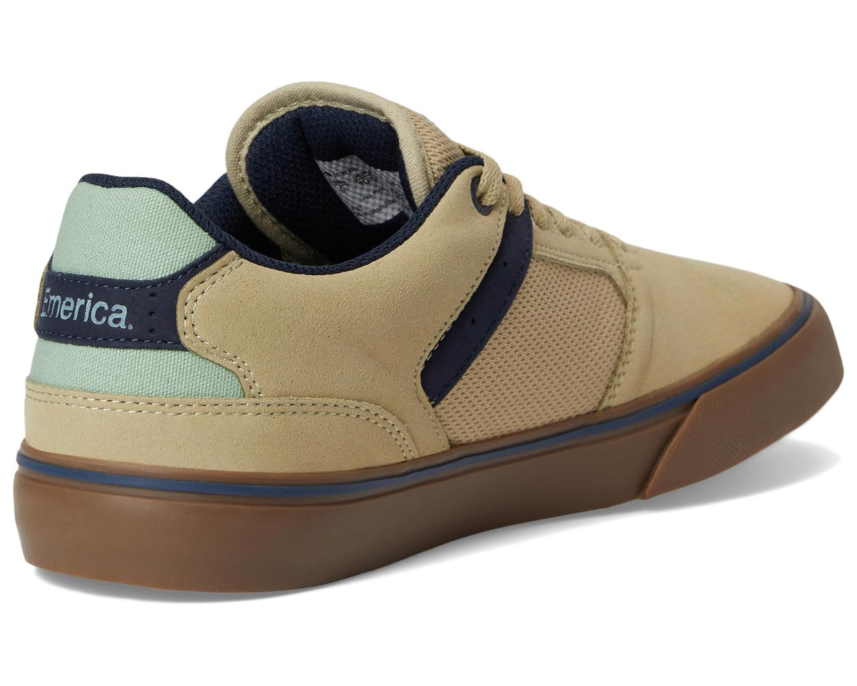 Men's Emerica The Low Vulc Tan/Blue/Green