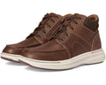 Men's Clarks Craftwell Mid Dark Tan Leather
