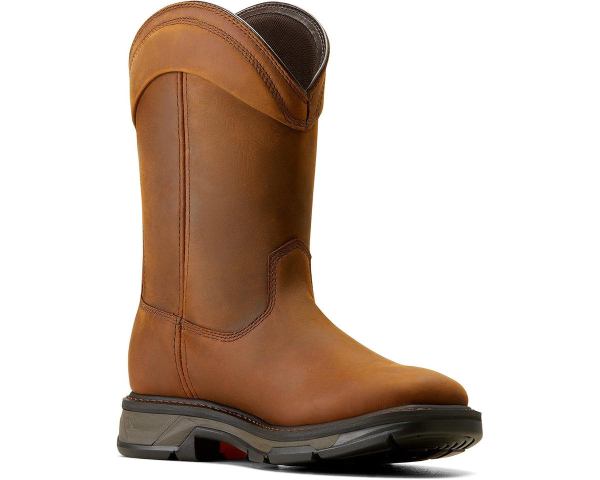 Men's Ariat WorkHog XT Wellington Waterproof Work Boot Distressed Brown