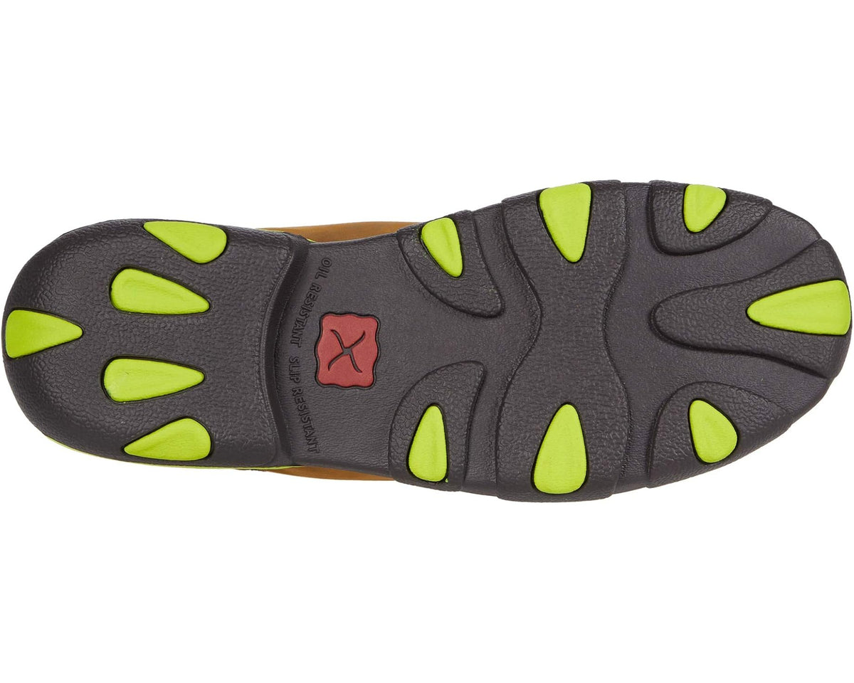 Men's Twisted X Work MDMST02 Distressed Saddle/Neon Yellow