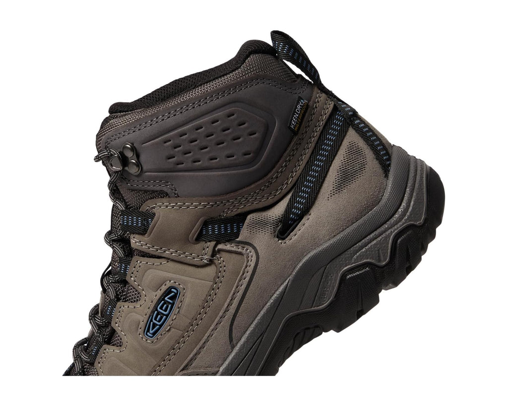 Men's KEEN Targhee 4 Mid Height Durable Comfortable Waterproof Steel Grey/Coronet Blue