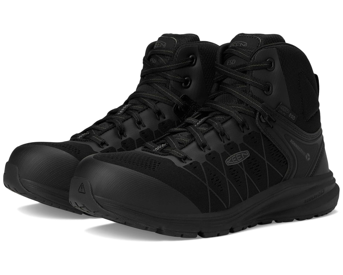 Men's KEEN Utility Vista Energy Mid ESD Black/Black