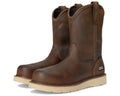 Men's Ariat Rebar Wedge Pull-On Waterproof Composite Toe Work Boots Distressed Brown