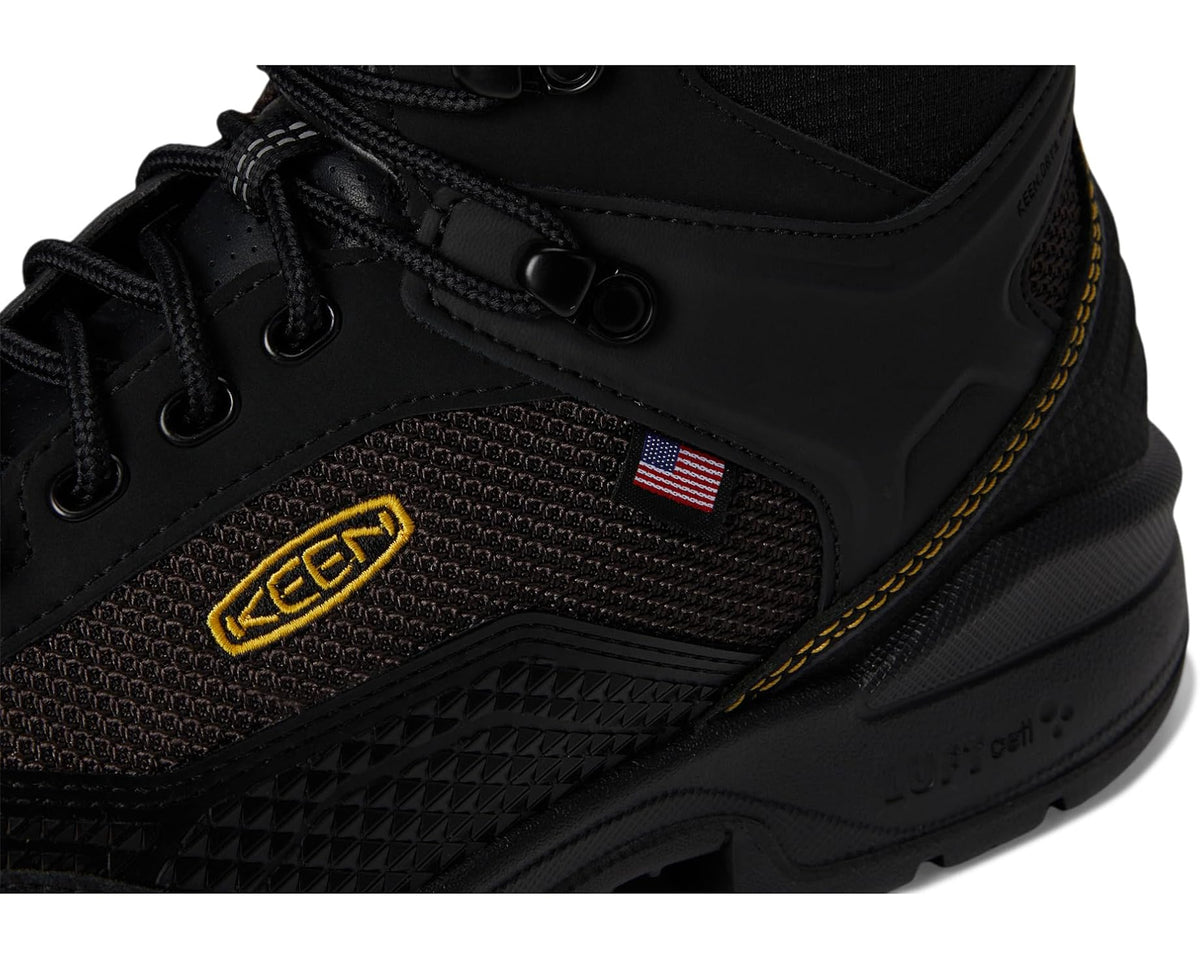 Men's KEEN Utility Stronglite 6 Waterproof Boot (Comp Toe) Black/Black