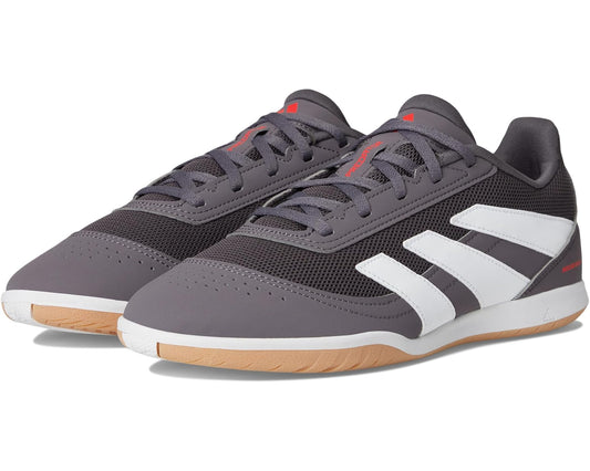 Unisex adidas Predator Club Indoor Sala Soccer Cleats Grey Strata/White/Lucid Red