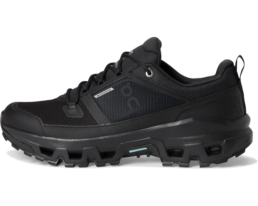 Men's On Cloudrock Low Waterproof Black/Black