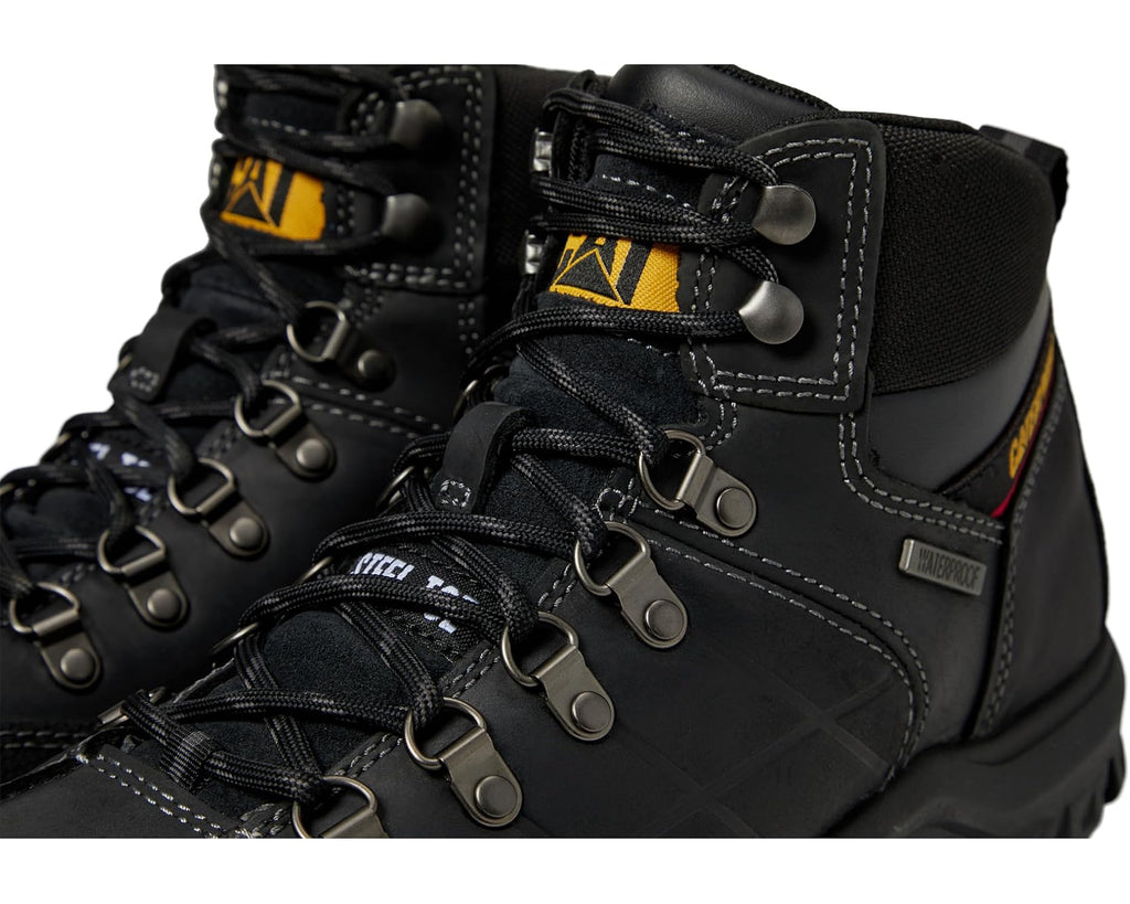 Men's Caterpillar Threshold Waterproof Steel Toe Black