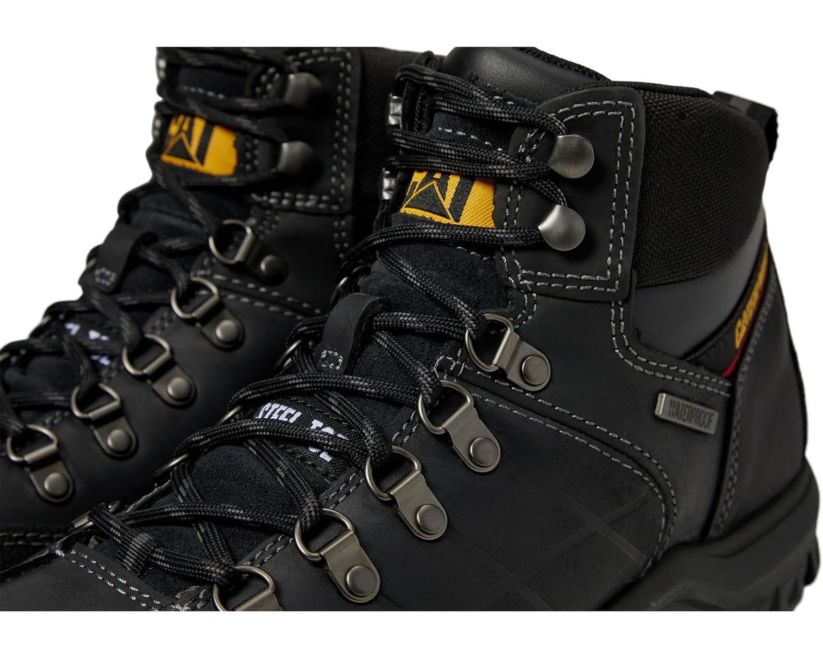 Men's Caterpillar Threshold Waterproof Steel Toe Black