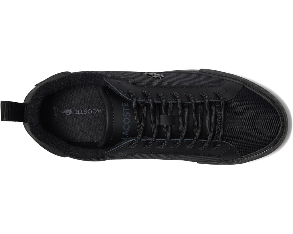 Men's Lacoste Powercourt Winter Outdoor Sneakers Black/Black