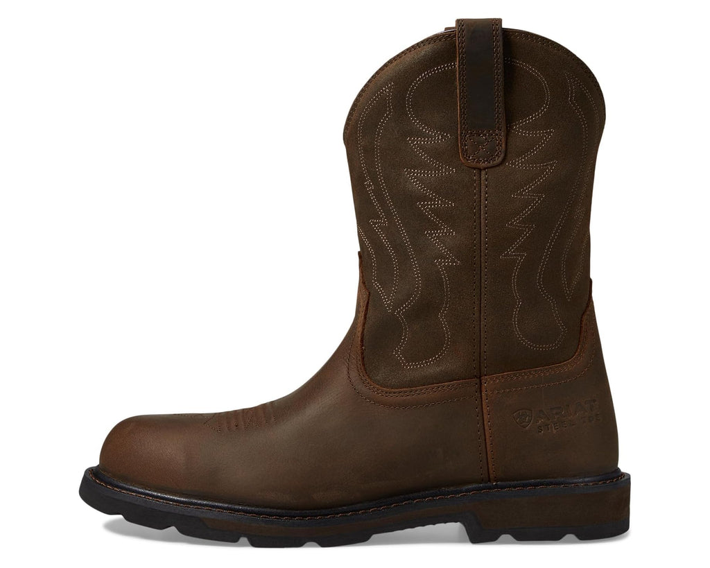 Men's Ariat Groundbreaker Pull-on Steel Toe Brown