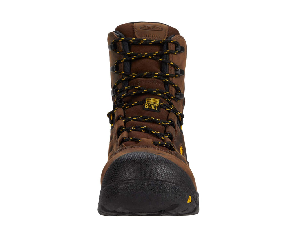Men's KEEN Utility Dover 8 Insulated Waterproof Boot (Carbon-fiber Toe) Dark Earth/Black