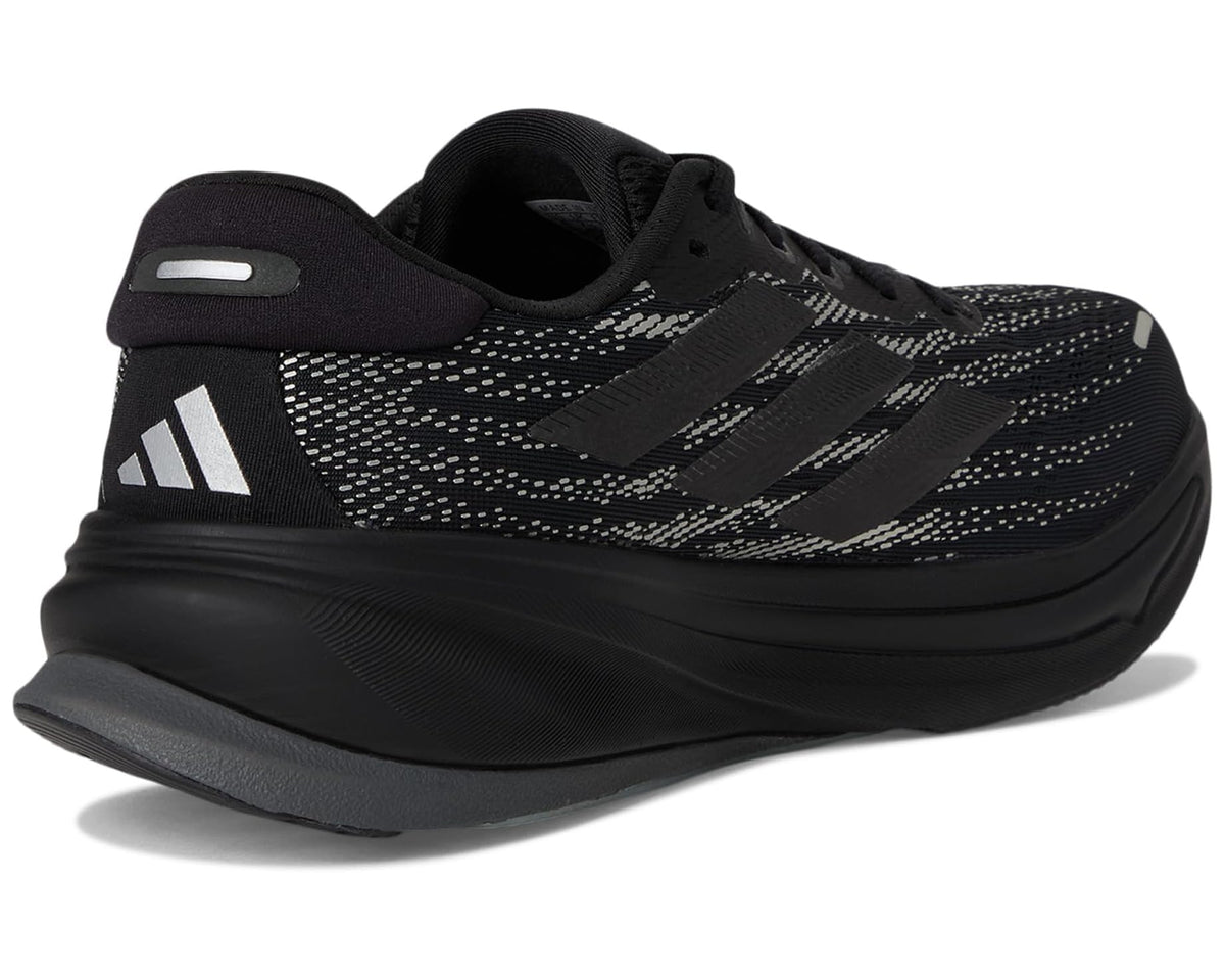 Men's adidas Supernova Rise 2 Running Shoes Black/Black/Silver Metallic