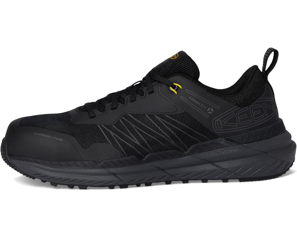 Men's KEEN Utility Speedworks Work Sneakers (Carbon-Fiber Toe) Black/Steel Grey