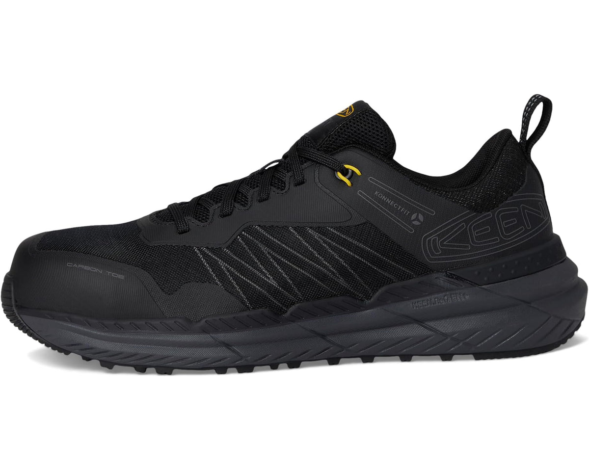 Men's KEEN Utility Speedworks Work Sneakers (Carbon-Fiber Toe) Black/Steel Grey
