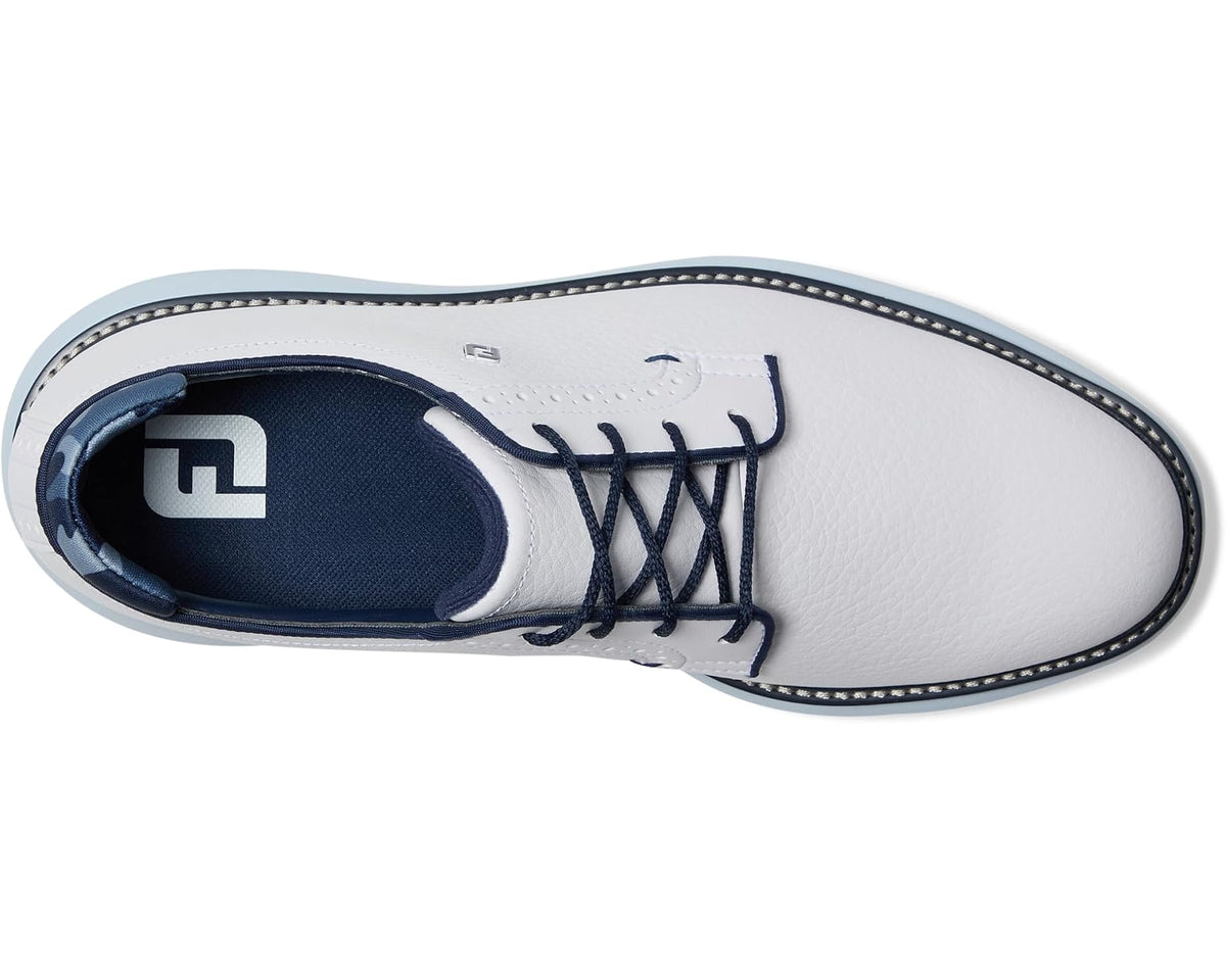 Men's FootJoy Traditions Blucher White/Sky Blue/Camo