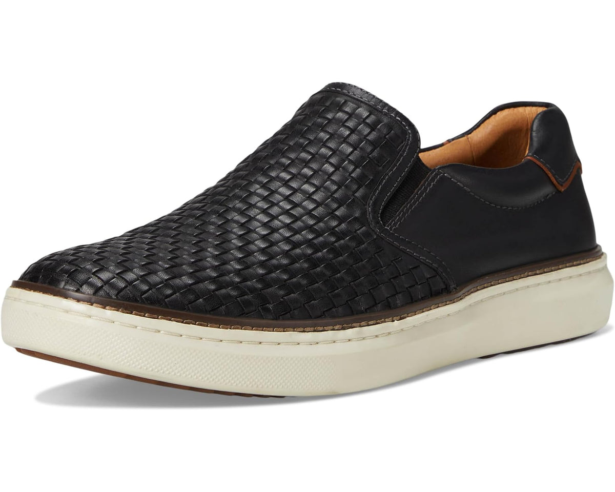 Men's Johnston & Murphy Mcguffey 2 Woven Slip-On Black Woven Full Grain