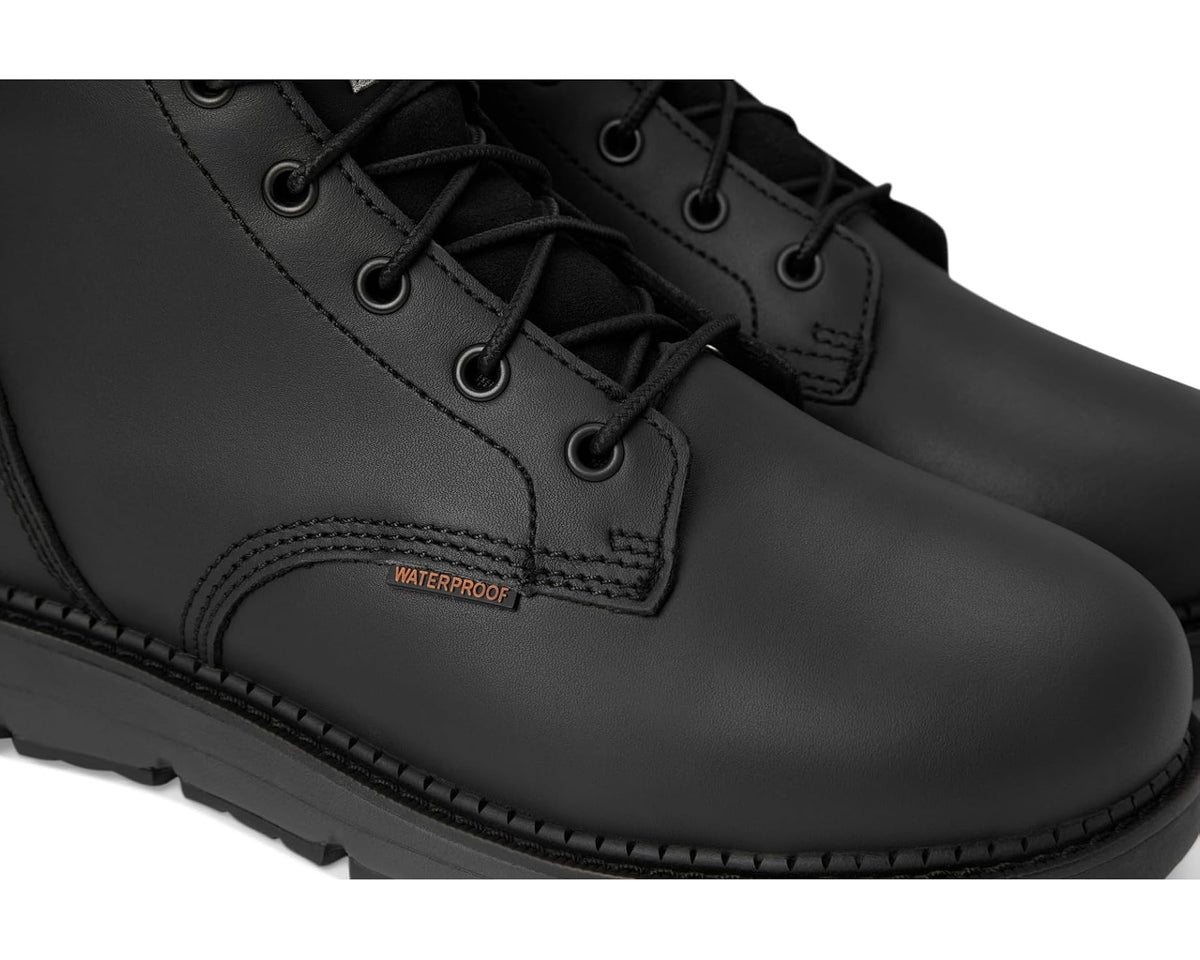 Men's Carhartt Millbrook Waterproof 5 Steel Toe Wedge Work Boot Black Oil Tanned