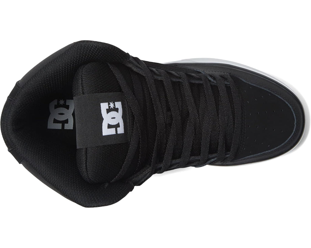 Men's DC Pure High-Top WC Black/Black/White Multi Snake