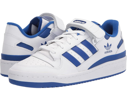 Men's adidas Originals Forum Low Footwear White/Footwear White/Team Royal Blue
