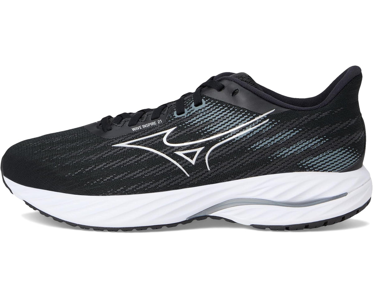 Men's Mizuno Wave Inspire 21 2E Black/Silver