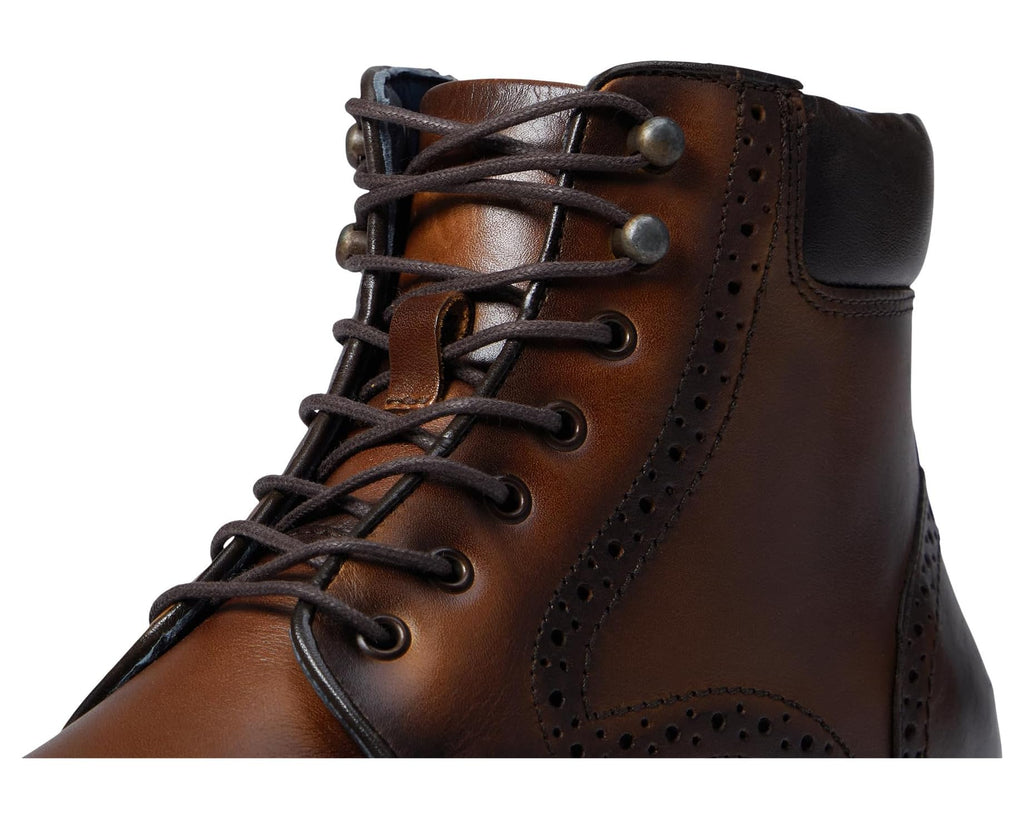 Men's Johnston & Murphy Connelly Plain Toe Boots Tan Full Grain