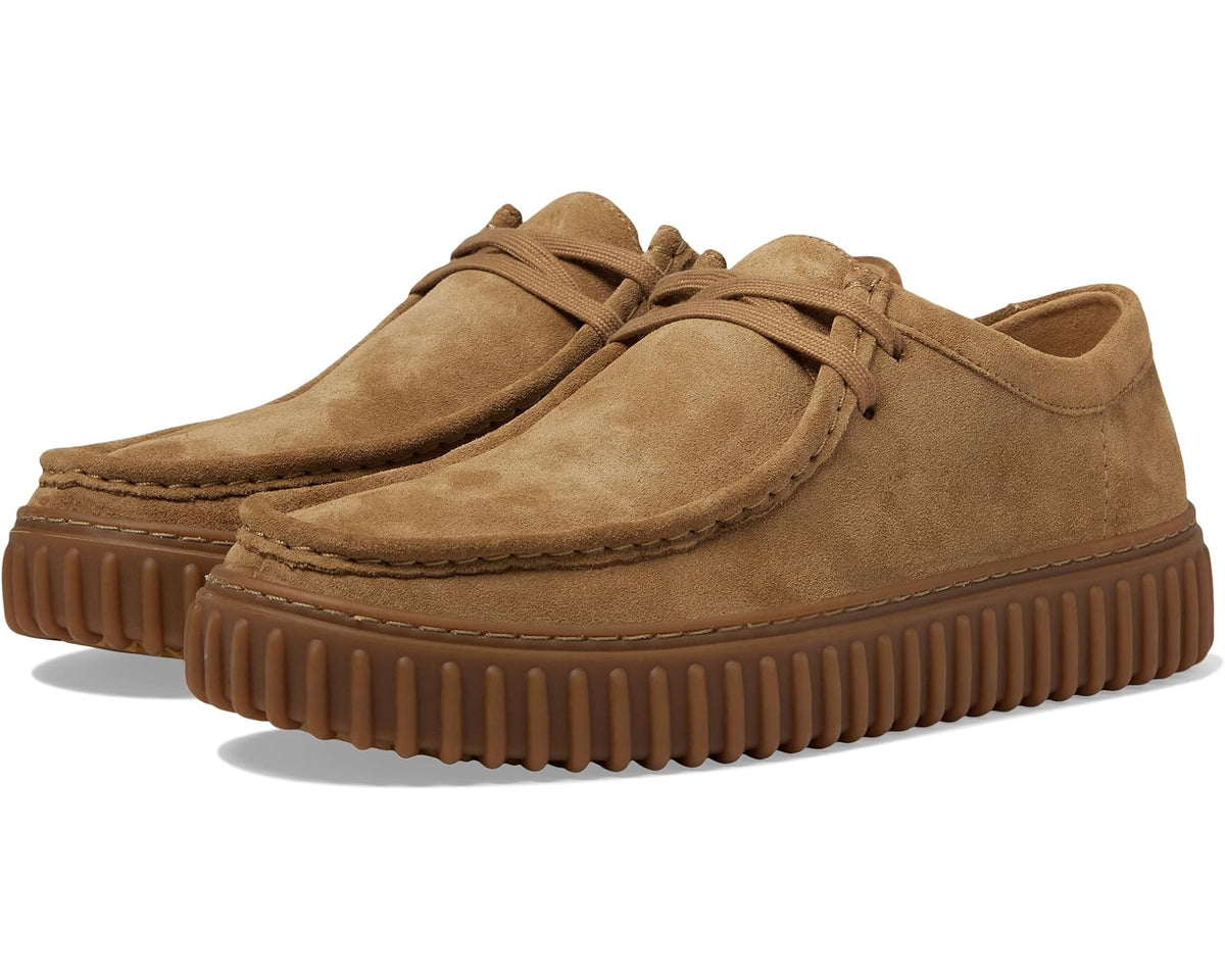 Men's Clarks Torhill Lo Dark Sand Suede