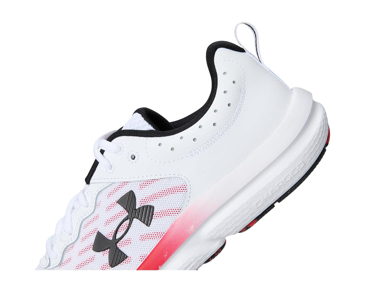 Men's Under Armour Charged Assert 10 White/Racer Red/Black