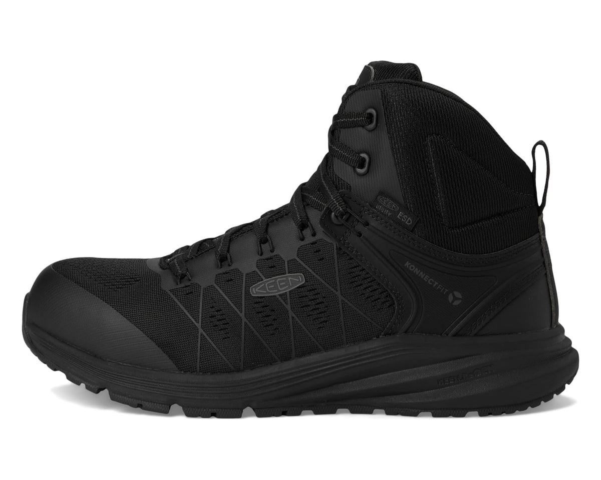 Men's KEEN Utility Vista Energy Mid ESD Black/Black