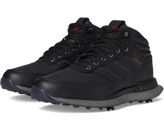 Unisex adidas Golf S2G RAIN.RDY Golf Shoes Core Black/Iron Metallic/Better Scarlet