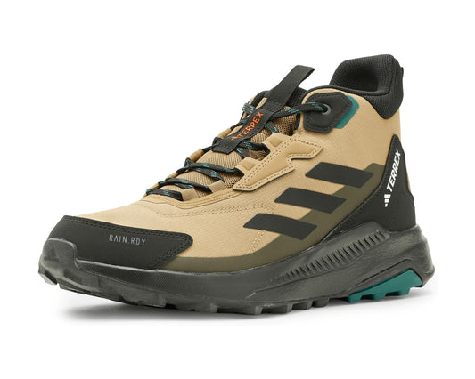 Men's adidas Outdoor Terrex Anylander Mid Top Rain.RDY Hiking Shoes Cardboard/Black/Shadow Olive