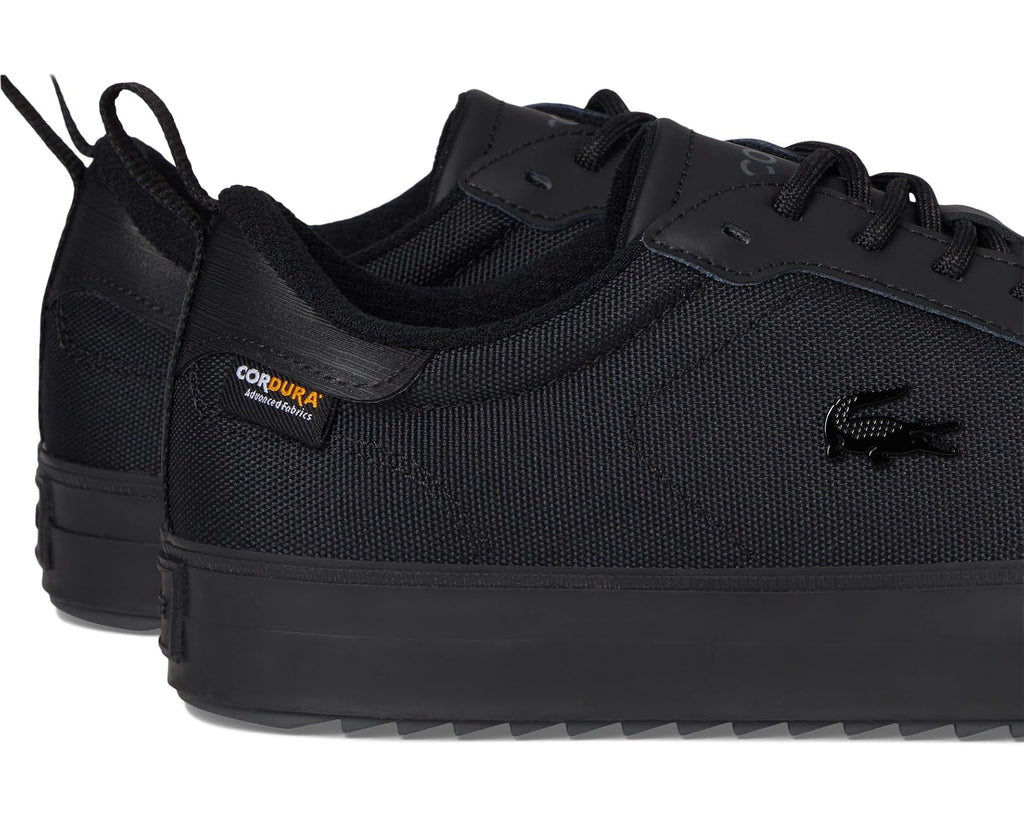Men's Lacoste Powercourt Winter Outdoor Sneakers Black/Black