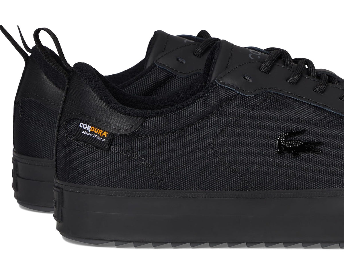 Men's Lacoste Powercourt Winter Outdoor Sneakers Black/Black