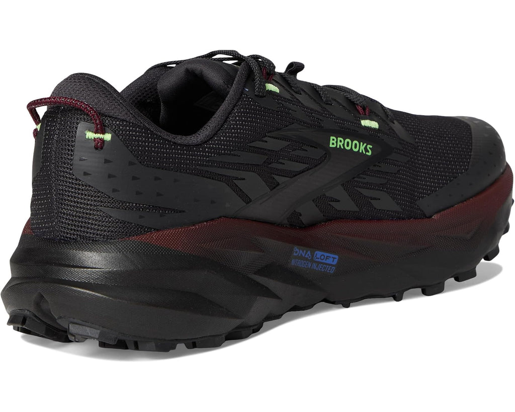 Men's Brooks Cascadia 19 Phantom/Rum Raisin/Green