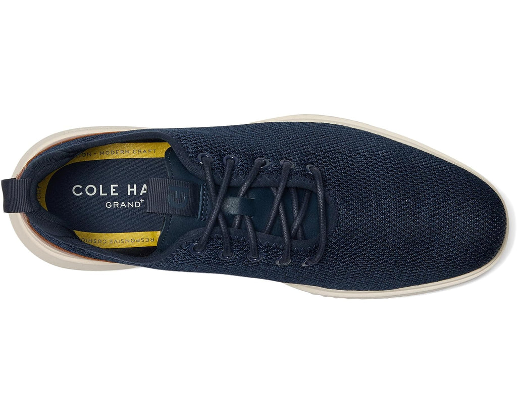 Men's Cole Haan Grand+ Knit Oxfords Navy Blazer/British Tan
