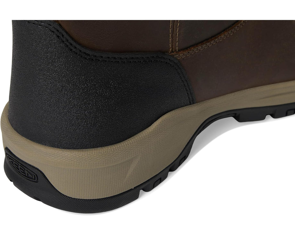 Men's KEEN Utility Evanston Pull-On Waterproof Boot (Soft Toe) Bison/Black
