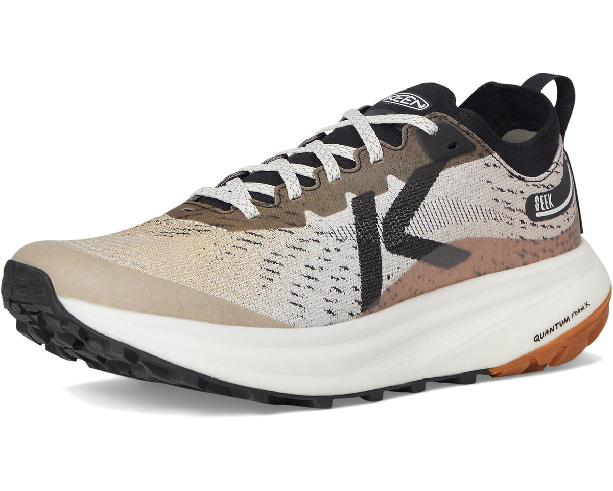 Men's KEEN Seek Trail Running Shoes Safari/Black