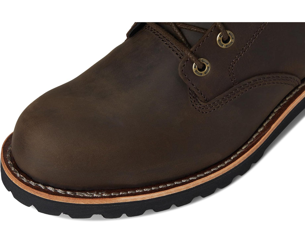 Men's L.L.Bean Bucksport Work Boot Plain Toe Waterproof Coffee Bean
